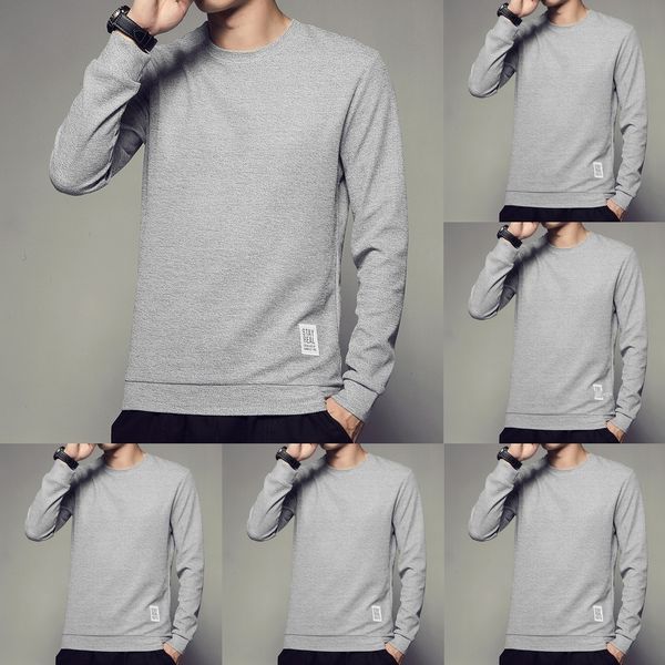 spring and autumn long sleeve t-shirtmen's round neck pullover sweatermen's loose pullover knitwearknitwear knitwear bottomed shir, Black
spring and autumn long sleeve t-shirtmen's round neck pullover sweatermen's loose pullover knitwearknitwear knitwear bottomed shir, Black