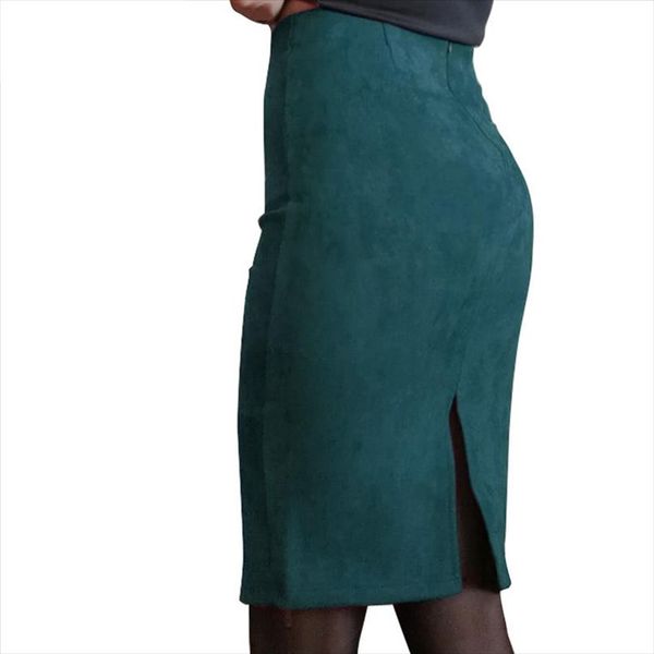women skirts suede solid color pencil skirt female autumn winter high waist bodycon vintage suede split thick stretchy skirts, Black
women skirts suede solid color pencil skirt female autumn winter high waist bodycon vintage suede split thick stretchy skirts, Black