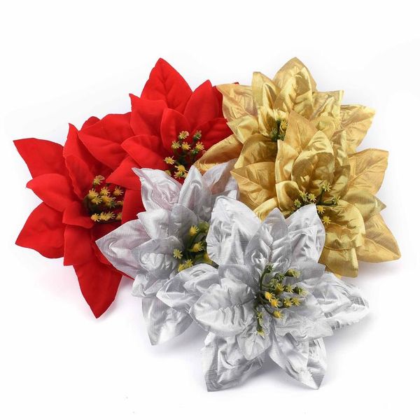 3pcs/15cm large artificial gold ,silver,red rose flower heads for home wedding decoration diy christmas tree silk jllevk
3pcs/15cm large artificial gold ,silver,red rose flower heads for home wedding decoration diy christmas tree silk jllevk
