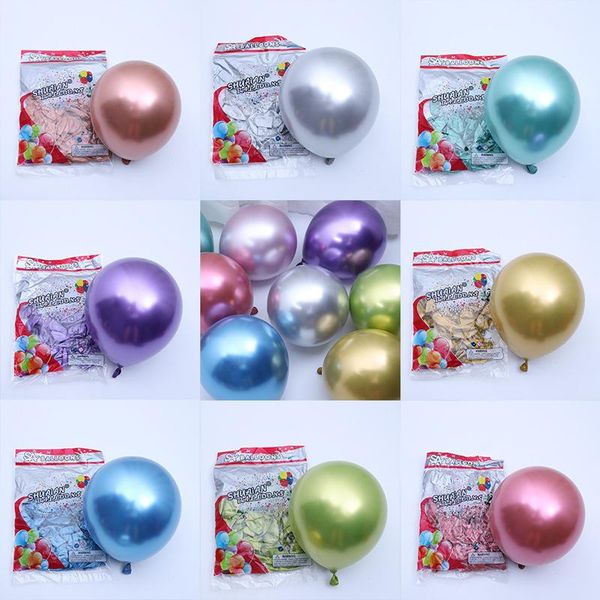 party decoration 10pcs 10inch metal chrome latex balloons wedding xmas birthday metallic air balls globos baby shower
party decoration 10pcs 10inch metal chrome latex balloons wedding xmas birthday metallic air balls globos baby shower