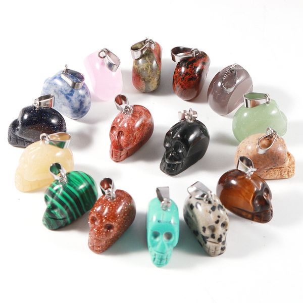 natural crystal stone skull pendants opal rose quartz tiger's eye pendant charms for diy earrings necklace jewelry making, Bronze;silver
natural crystal stone skull pendants opal rose quartz tiger's eye pendant charms for diy earrings necklace jewelry making, Bronze;silver