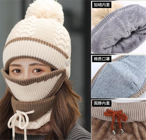 winter beanie hat scarf and mask set 3 pieces knitted hat cap neck thick knit fleeced hats warm scarfs skull beanies ski caps dhl e110602, Yellow
winter beanie hat scarf and mask set 3 pieces knitted hat cap neck thick knit fleeced hats warm scarfs skull beanies ski caps dhl e110602, Yellow