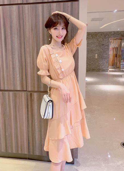 2021 new miss sweet turtleneck female summer the line dressed ladies short sleeve dresses plied korean fashion nz66, Black;gray
2021 new miss sweet turtleneck female summer the line dressed ladies short sleeve dresses plied korean fashion nz66, Black;gray