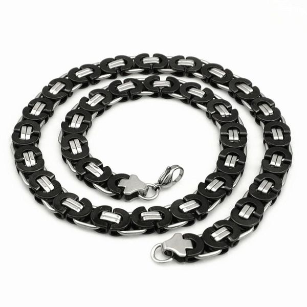 chains dolaime 11mm wide retro byzantine stainless steel flat chain cool rock jewelry for men necklaces charm party male gift, Silver
chains dolaime 11mm wide retro byzantine stainless steel flat chain cool rock jewelry for men necklaces charm party male gift, Silver