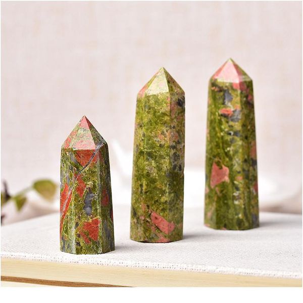 natural stone unakite crystal point wand healing energy natural quartz home decor reiki polished crafts 50-80mm stone ca jllrxt, Black
natural stone unakite crystal point wand healing energy natural quartz home decor reiki polished crafts 50-80mm stone ca jllrxt, Black