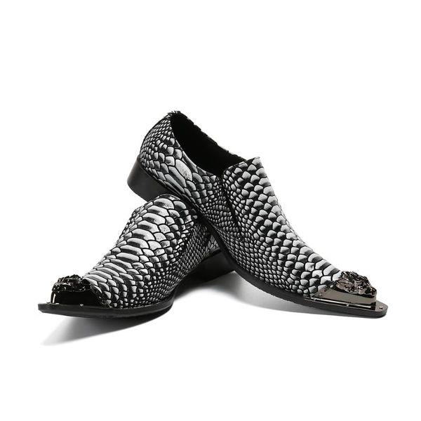 classic handmade big size 37-48 men leather shoes fish pattern printed men party loafer slip on business pointy steel toe shoes, Black
classic handmade big size 37-48 men leather shoes fish pattern printed men party loafer slip on business pointy steel toe shoes, Black