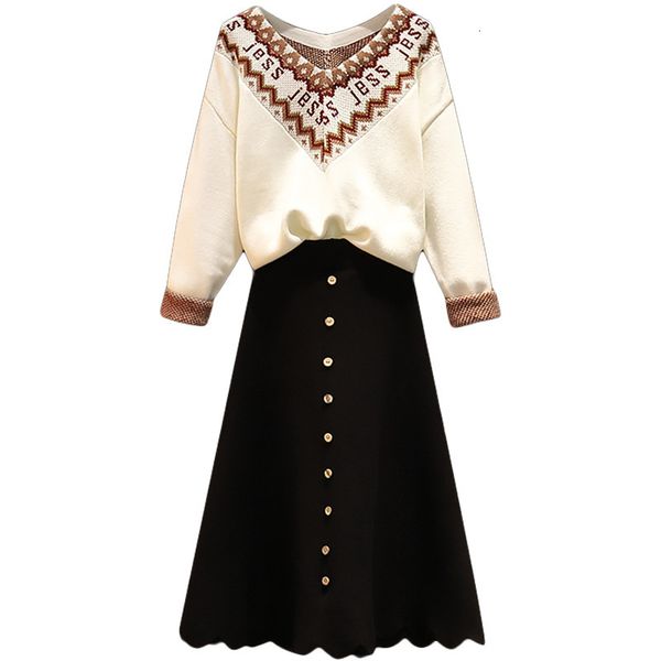 2021 women plus size new spring autumn female suit sweater half-length + skirt two-piece 4xla309 rquh, Black;gray
2021 women plus size new spring autumn female suit sweater half-length + skirt two-piece 4xla309 rquh, Black;gray