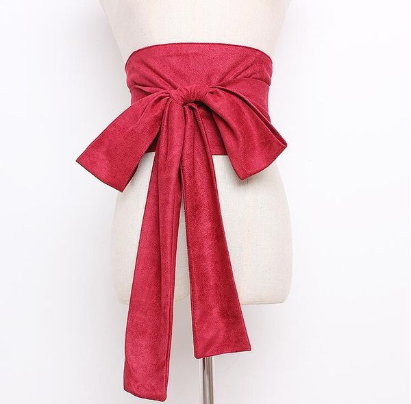 belts women's runway fashion faux suede leather big bow cummerbunds female dress corsets waistband decoration wide belt r1660, Black;brown
belts women's runway fashion faux suede leather big bow cummerbunds female dress corsets waistband decoration wide belt r1660, Black;brown