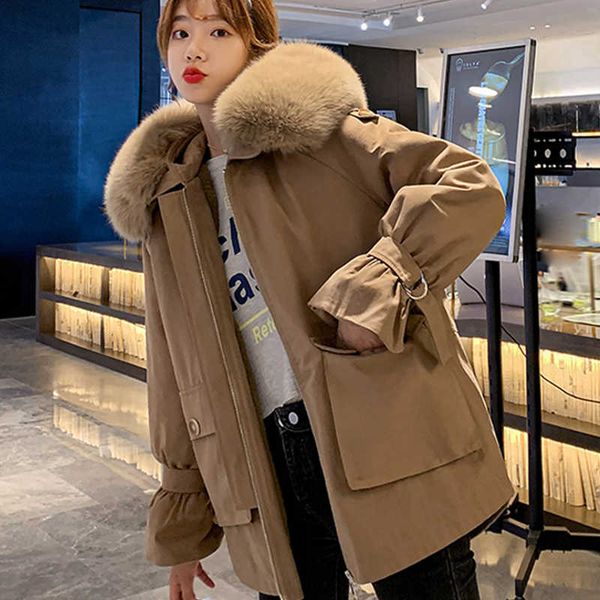 winter down parkas woman fashion padded fur collar women coat korea plus size loose hooded coats women's clothing, Black
winter down parkas woman fashion padded fur collar women coat korea plus size loose hooded coats women's clothing, Black