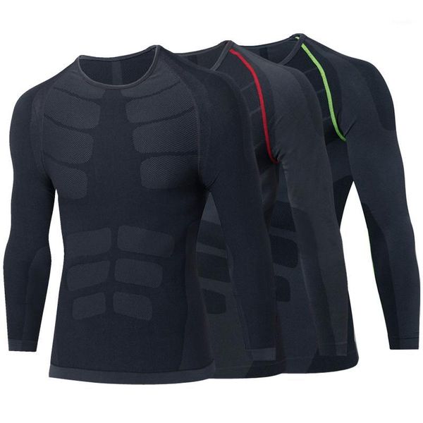 2020 brand seamless long sleeves men's sportswear fitness tights t-shirt training underwear compression black gym shirt1, Black;blue
2020 brand seamless long sleeves men's sportswear fitness tights t-shirt training underwear compression black gym shirt1, Black;blue