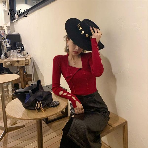 design fashion 2020 early spring new split hollow double-breasted slim knitted o-neck long sleeve bottoming clothes1, White;black
design fashion 2020 early spring new split hollow double-breasted slim knitted o-neck long sleeve bottoming clothes1, White;black
