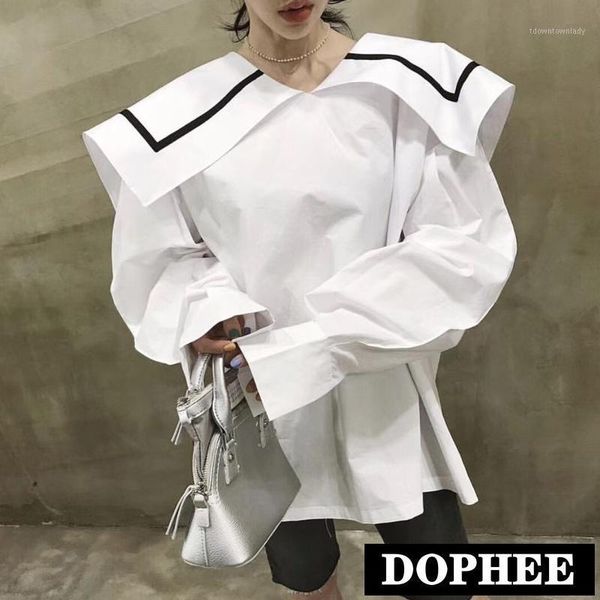 women's blouses & shirts 2021 spring autumn long puff sleeve white blouse sailor collar looseshirt korea style casual women shirt 1
women's blouses & shirts 2021 spring autumn long puff sleeve white blouse sailor collar looseshirt korea style casual women shirt 1