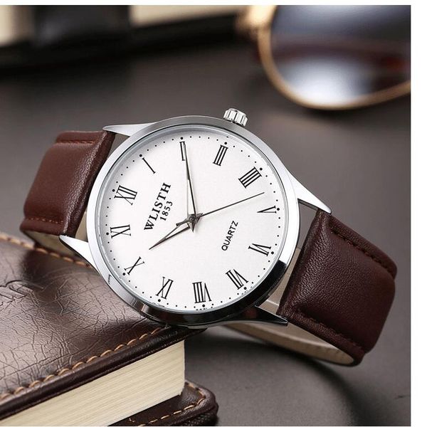 relogio masculino men's quartz wristwatch 2021 wlisth fashion simple casual watch ultra slim waterproof male clock reloj hombre, Slivery;brown
relogio masculino men's quartz wristwatch 2021 wlisth fashion simple casual watch ultra slim waterproof male clock reloj hombre, Slivery;brown