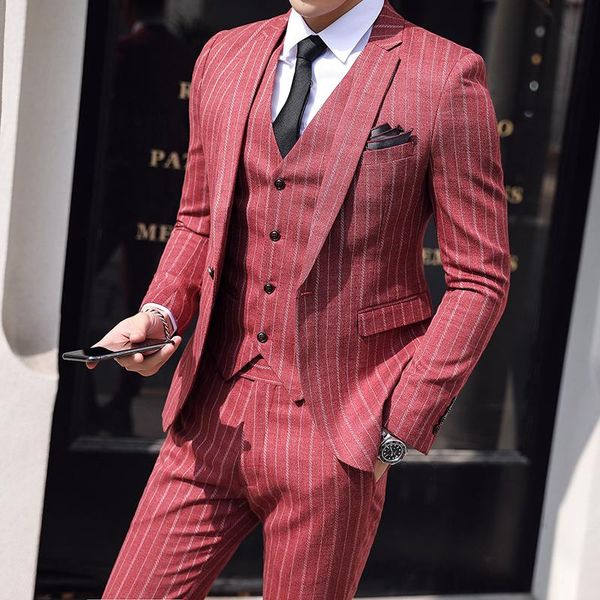 wedding suits for men ( jacket + vest + pants ) 2020 men's formal business 3 piece set casual groom tuxedo suits costume homme, White;black
wedding suits for men ( jacket + vest + pants ) 2020 men's formal business 3 piece set casual groom tuxedo suits costume homme, White;black