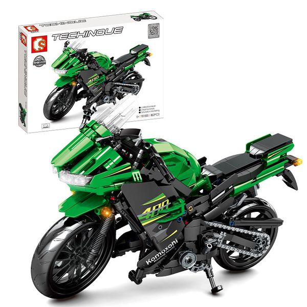 2020 new technic ducatis panigale v4 r kawasakii ninja 400 42107 offroad motorcycle model building blocks toys for kids gift 1008
2020 new technic ducatis panigale v4 r kawasakii ninja 400 42107 offroad motorcycle model building blocks toys for kids gift 1008