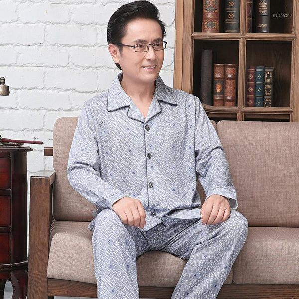 pajamas men thin cotton long-sleeved spring and autumn middle-aged and elderly men's home service outer wear pigiama uomo suit1, Black;brown
pajamas men thin cotton long-sleeved spring and autumn middle-aged and elderly men's home service outer wear pigiama uomo suit1, Black;brown