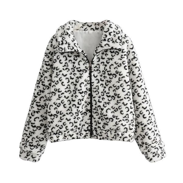 women leopard faux fur coat 2021 autumn winter warm jacket soft zipper fake fur jacket female overcoat elegant outerwear, Black;brown
women leopard faux fur coat 2021 autumn winter warm jacket soft zipper fake fur jacket female overcoat elegant outerwear, Black;brown