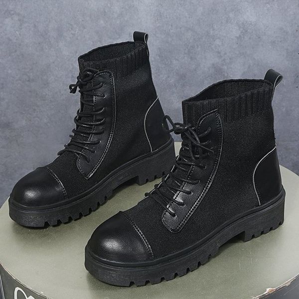 2021 women ankle boots stretch shoes fashion knitted ladies pu lace up plaform plus size comfort new autumn footwear 1 xdwj, Black
2021 women ankle boots stretch shoes fashion knitted ladies pu lace up plaform plus size comfort new autumn footwear 1 xdwj, Black
