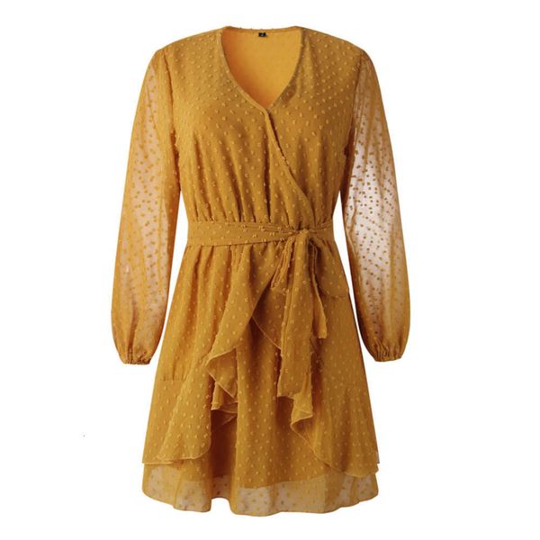 v-neck fall long 2020 fashion ruffle sleeve women's drs lq203s1005, Black;gray
v-neck fall long 2020 fashion ruffle sleeve women's drs lq203s1005, Black;gray