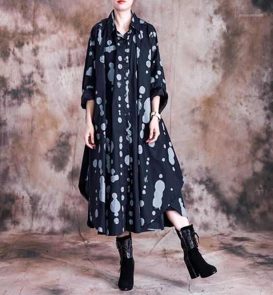 women vintage autumn bat sleeve trench coats loose black irregular printed windbreaker1, Tan;black
women vintage autumn bat sleeve trench coats loose black irregular printed windbreaker1, Tan;black