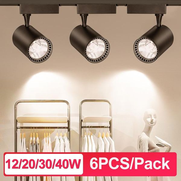 6pcs led track lights 12w 20w 30w 40w cob track lamp lighting 220v spotlights light fixture with 50cm 1m aluminum rail
6pcs led track lights 12w 20w 30w 40w cob track lamp lighting 220v spotlights light fixture with 50cm 1m aluminum rail