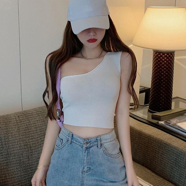 women summer solid color pure cotton one-shoulder base fashion ladies waistcoat with chest short, Black;white
women summer solid color pure cotton one-shoulder base fashion ladies waistcoat with chest short, Black;white