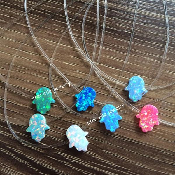 1piece transparent nylon chain synthetic opal hamsa necklace opalo hamsa necklace for lady, Silver
1piece transparent nylon chain synthetic opal hamsa necklace opalo hamsa necklace for lady, Silver