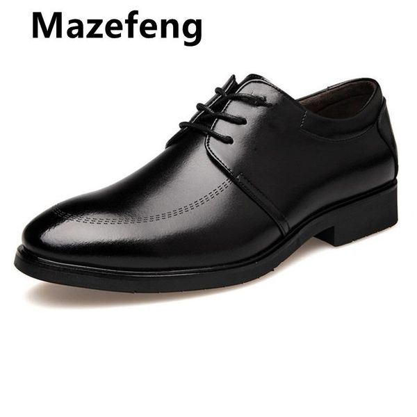 fashion new men's brand leather formal shoes lace up dress shoes oxfords fashion retro elegant work footwear pointed toe, Black
fashion new men's brand leather formal shoes lace up dress shoes oxfords fashion retro elegant work footwear pointed toe, Black