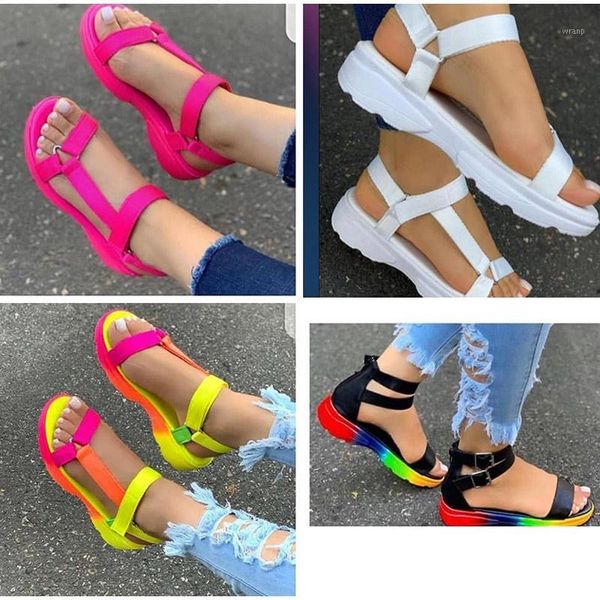 2020 new women flat platform sandals summer woman hook loop non slip colorful fashion plus size casual female ladies beach shoes1, Black
2020 new women flat platform sandals summer woman hook loop non slip colorful fashion plus size casual female ladies beach shoes1, Black