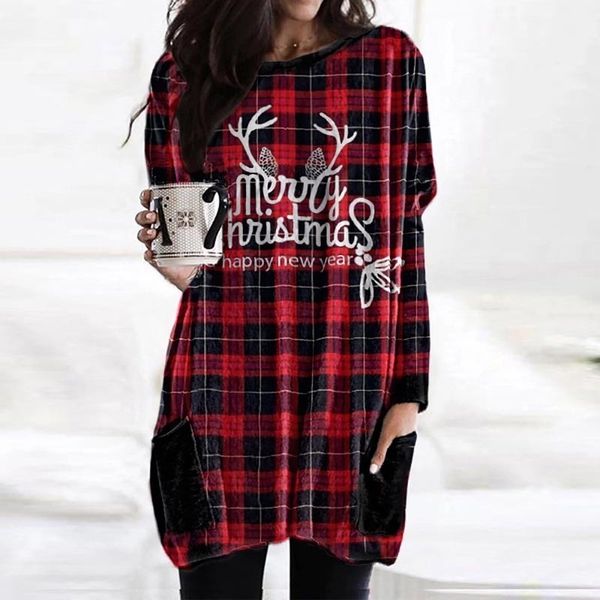 christmas moose plaid print dress autumn womens long-sleeve t-shirt lady plus size vintage casual dresses o-neck loose pullover lj201203, White;black
christmas moose plaid print dress autumn womens long-sleeve t-shirt lady plus size vintage casual dresses o-neck loose pullover lj201203, White;black