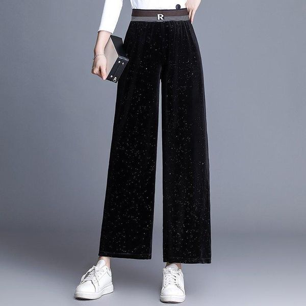 women's pants & capris style velvet wide leg autumn and winter sports leisure high waist large size knitting trousers women fashion, Black;white
women's pants & capris style velvet wide leg autumn and winter sports leisure high waist large size knitting trousers women fashion, Black;white