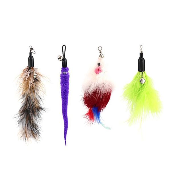 5pcs cute cat toy interactive kitten scratching teaser wand mouse feather cat scratcher toys wands with replacem jlljst
5pcs cute cat toy interactive kitten scratching teaser wand mouse feather cat scratcher toys wands with replacem jlljst