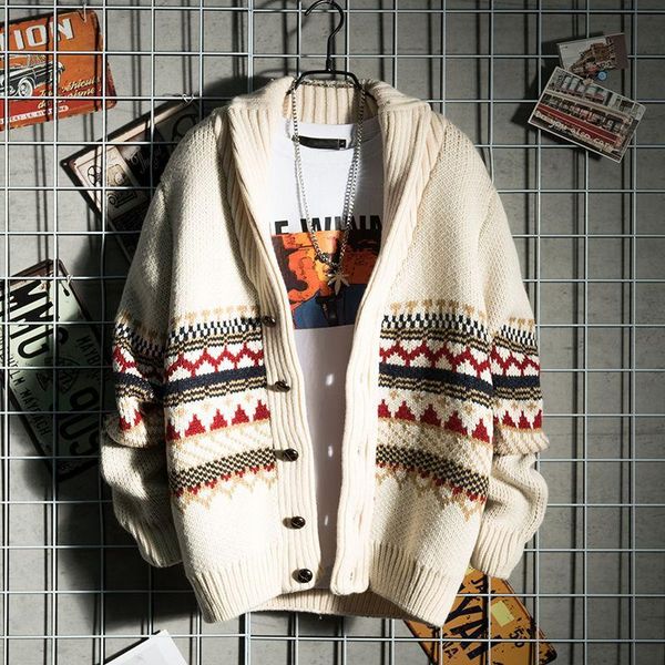 high end light luxury cardigan sweater men's loose autumn / winter lapel knitted shan national style fashionable coat kg-511, White;black
high end light luxury cardigan sweater men's loose autumn / winter lapel knitted shan national style fashionable coat kg-511, White;black
