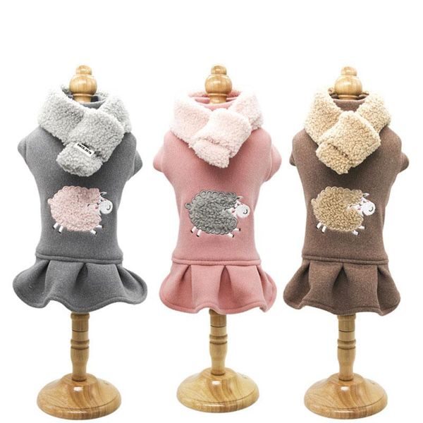 pink grey colors s-xxl sizes super warm dog dresses with scarf fashion autumn and winter clothes for dogs winter
pink grey colors s-xxl sizes super warm dog dresses with scarf fashion autumn and winter clothes for dogs winter
