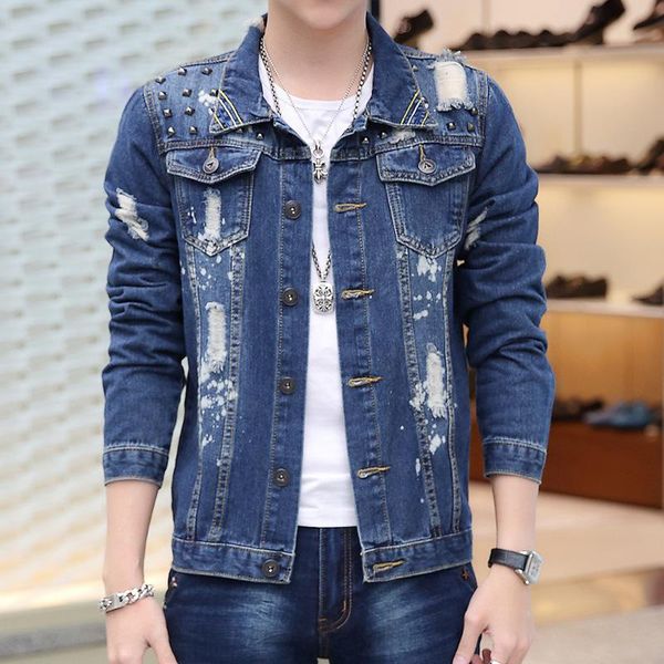 fashion 2021 spring autumn hip-hop solid boys rock roll ripped hole denim jacket male teenagers rivets paint coat jacket, Tan;black
fashion 2021 spring autumn hip-hop solid boys rock roll ripped hole denim jacket male teenagers rivets paint coat jacket, Tan;black