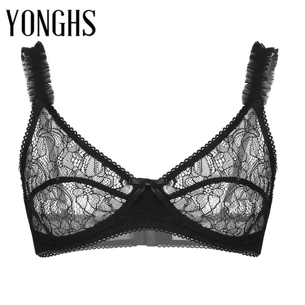 mens sissy bra soft see through sheer floral lace lingerie adjustable spaghetti straps wire-no padded bralette bra
mens sissy bra soft see through sheer floral lace lingerie adjustable spaghetti straps wire-no padded bralette bra