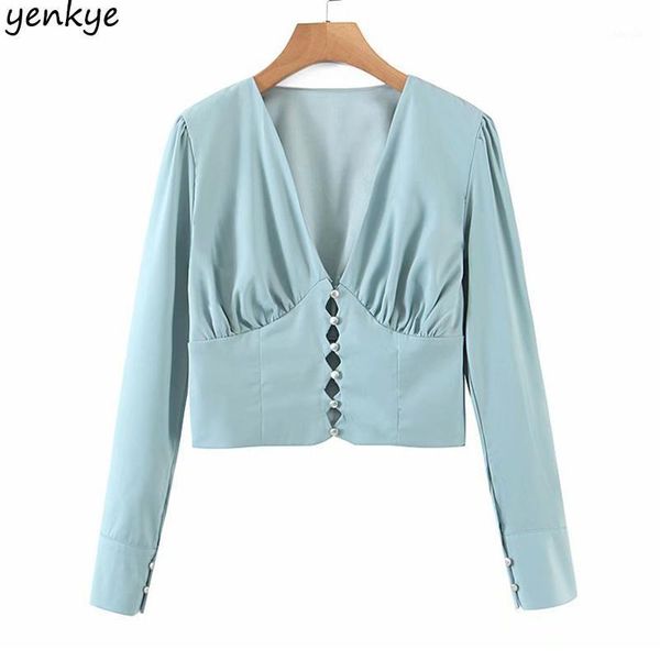 new women solid color crop v neck long sleeve slim chiffon blouse shirt fashion summer 1, White
new women solid color crop v neck long sleeve slim chiffon blouse shirt fashion summer 1, White