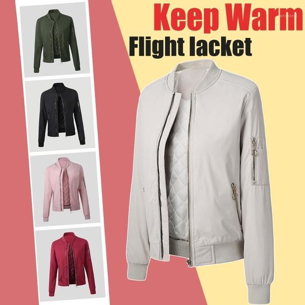 women's jackets bomber jacket warm velvet 2021 women sweatshirt button slim zipper long sleeve coat abrigos mujer invierno veste automn, Black;brown
women's jackets bomber jacket warm velvet 2021 women sweatshirt button slim zipper long sleeve coat abrigos mujer invierno veste automn, Black;brown