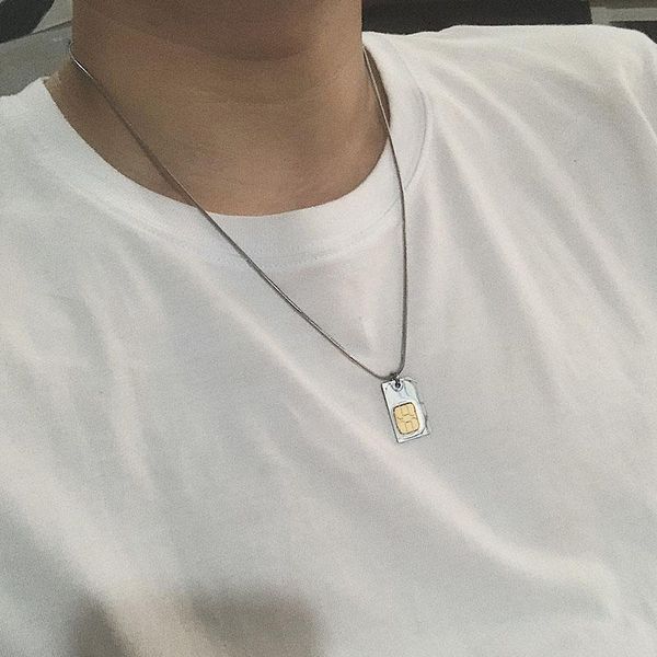 pendant necklaces card stainless steel lump jewelry men and women hip hop chains for mujer long 2021 mens chain necklace, Silver
pendant necklaces card stainless steel lump jewelry men and women hip hop chains for mujer long 2021 mens chain necklace, Silver