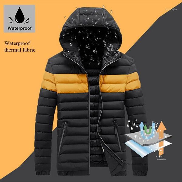 new 2020 autumn winter parkas jacket men warm thick waterproof stitching color hooded outwear windproof male parkas jacket1, Black
new 2020 autumn winter parkas jacket men warm thick waterproof stitching color hooded outwear windproof male parkas jacket1, Black