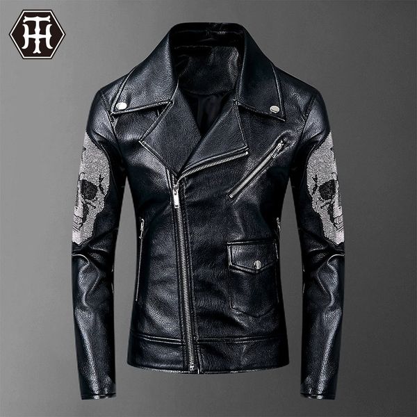 gdtms 2019 autumn motorcycle clothespunk leather men's motorcycle men's skull lapel casual pu leather coat coat fashion 0zxto, Blue
gdtms 2019 autumn motorcycle clothespunk leather men's motorcycle men's skull lapel casual pu leather coat coat fashion 0zxto, Blue