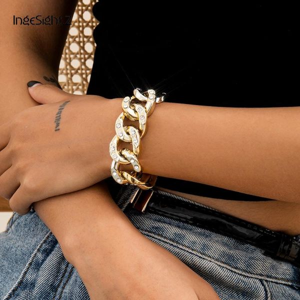 charm bracelets ingesight.z vintage plastic thick curb mimia rhinestone bangles punk exaggerated chunky women wrist jewelry, Golden;silver
charm bracelets ingesight.z vintage plastic thick curb mimia rhinestone bangles punk exaggerated chunky women wrist jewelry, Golden;silver