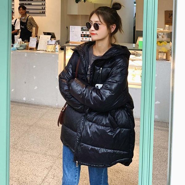 women's down & parkas fmfssom 2021 autumn winter loose hooded fashion warm thickness padded outwear solid cotton coat, Black
women's down & parkas fmfssom 2021 autumn winter loose hooded fashion warm thickness padded outwear solid cotton coat, Black