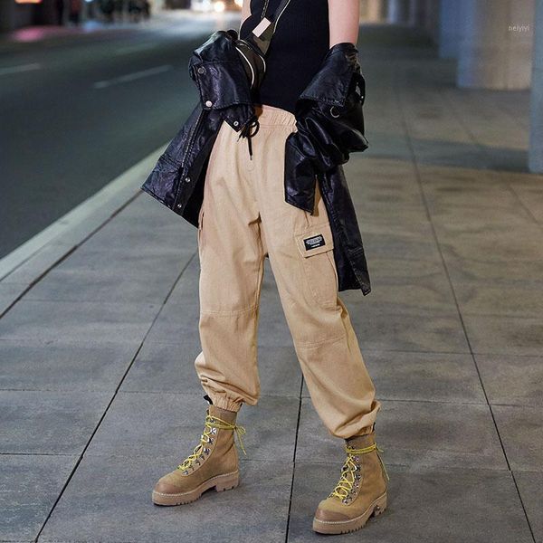 women's pants & capris 2021 women cargo korean style cotton solid mid pockets loose streetwear breathable casual 1, Black;white
women's pants & capris 2021 women cargo korean style cotton solid mid pockets loose streetwear breathable casual 1, Black;white