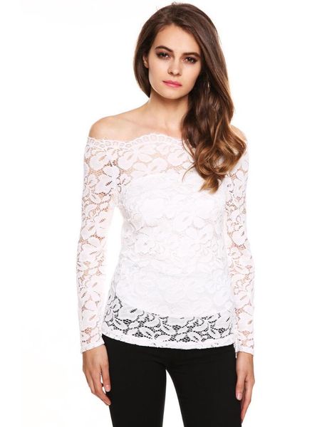 women fashion white lace shirt one shoulder long sleeve spring autumn shirt blusas femininas plus size
women fashion white lace shirt one shoulder long sleeve spring autumn shirt blusas femininas plus size