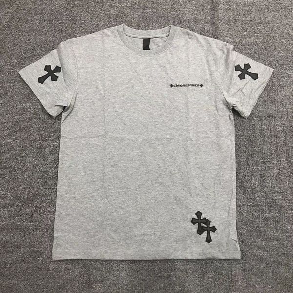 2020 new early spring fashion brand ch crosin embroidered leather cross short sleeve t-shirt pure cotton men's and women's, Black
2020 new early spring fashion brand ch crosin embroidered leather cross short sleeve t-shirt pure cotton men's and women's, Black