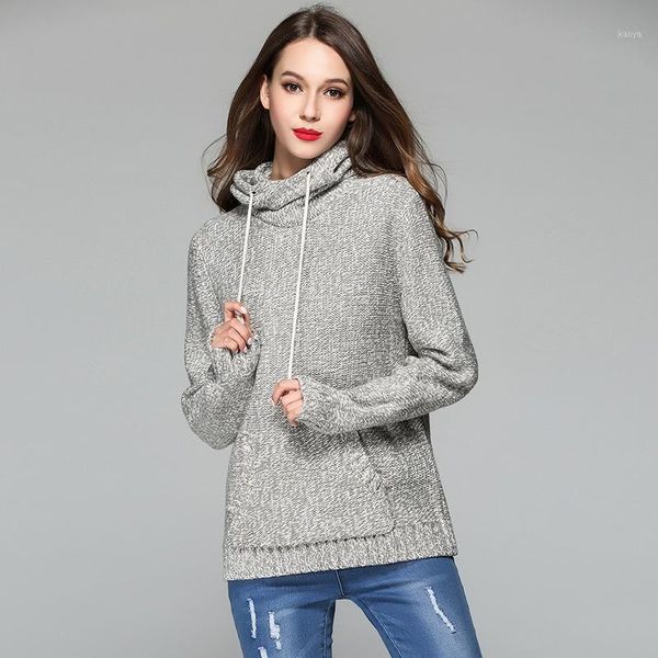 new autumn and winter brand hooded sweater women's fashion knitted pullover casual long sleeve pocket knitwear coat female1, White;black
new autumn and winter brand hooded sweater women's fashion knitted pullover casual long sleeve pocket knitwear coat female1, White;black