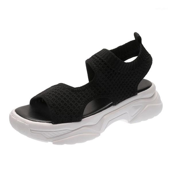 dropshipping women sandals woman elastic band mesh breathable shoes ladies wedge platform women's open toe summer shoes1, Black 
dropshipping women sandals woman elastic band mesh breathable shoes ladies wedge platform women's open toe summer shoes1, Black