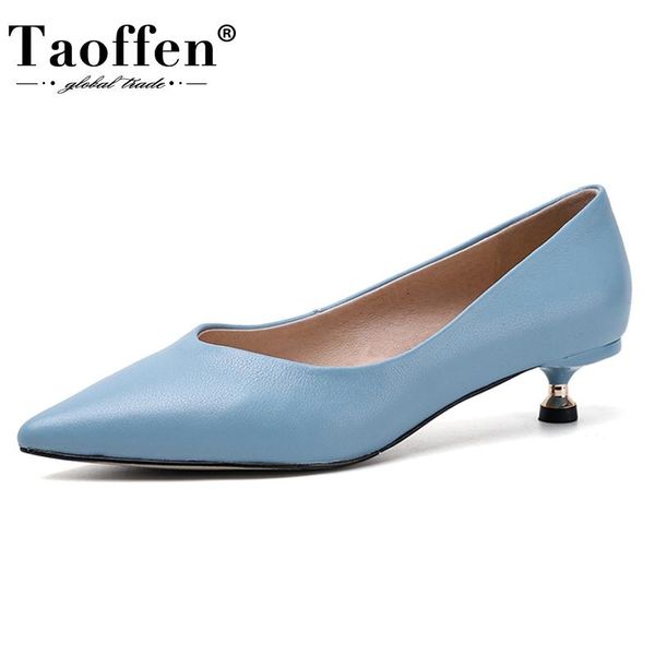 taoffen real leather women daily thin heel shoes women office lady work pointed toe shallow mujer footwear size 34-39, Black
taoffen real leather women daily thin heel shoes women office lady work pointed toe shallow mujer footwear size 34-39, Black