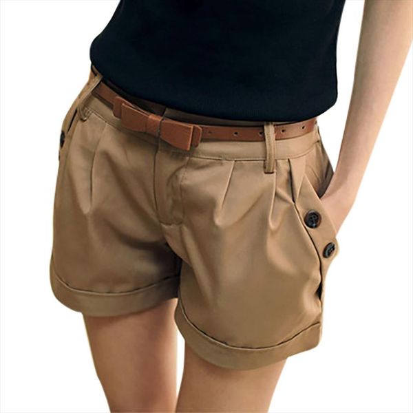 womens shorts summer solid england style mid waist casual summer short mujer pantalon corto mujer verano bl5, White;black
womens shorts summer solid england style mid waist casual summer short mujer pantalon corto mujer verano bl5, White;black